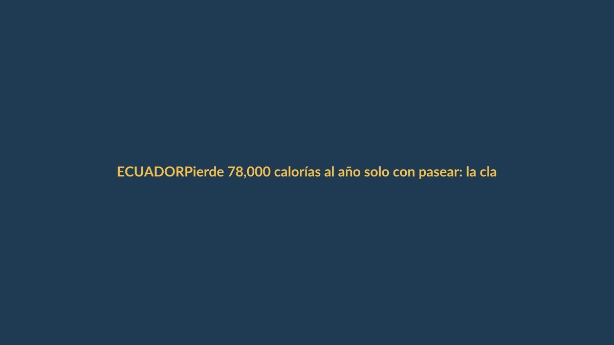 Pierde 78,000 calorías al año solo con pasear: la clave está en la constancia