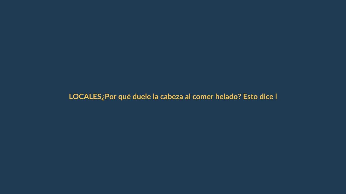 ¿Por qué duele la cabeza al comer helado? Esto dice la ciencia sobre tu salud