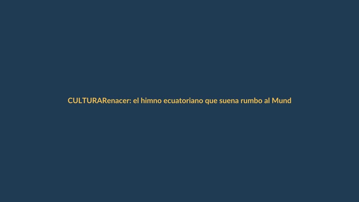 Renacer: el himno ecuatoriano que suena rumbo al Mundial 2026