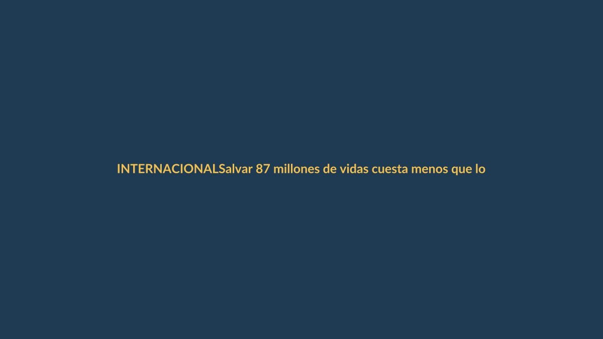 Salvar 87 millones de vidas cuesta menos que los juguetes para mascotas