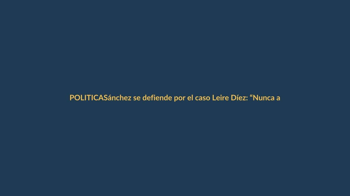 Sánchez se defiende por el caso Leire Díez: “Nunca avalé, conocí o permití nada”