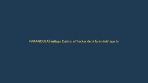 Santiago Castro: el ‘hacker de la farándula’ que taxea ante la falta de empleo en TV