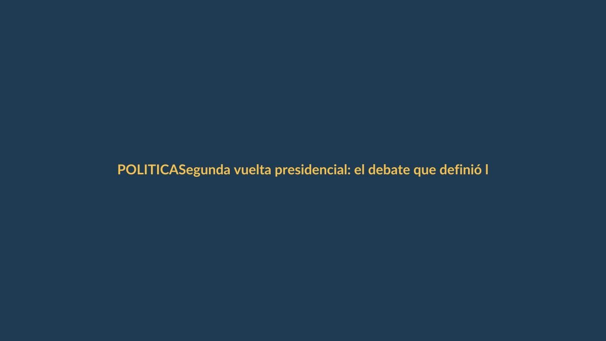 Segunda vuelta presidencial: el debate que definió las propuestas para Ecuador
