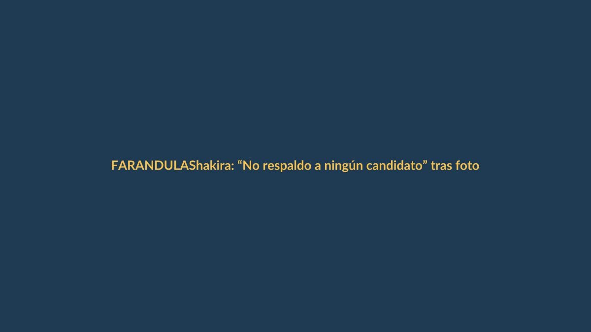 Shakira: “No respaldo a ningún candidato” tras foto con Iván Cepeda