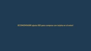 SRI ajusta ISD para compras con tarjeta en el exterior