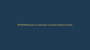 ¿Sueñas con emprender en el campo? Gobierno te da hasta $10.000