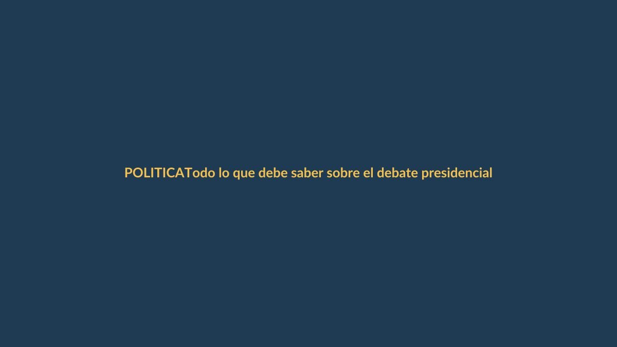 Todo lo que debe saber sobre el debate presidencial 2025 en Ecuador