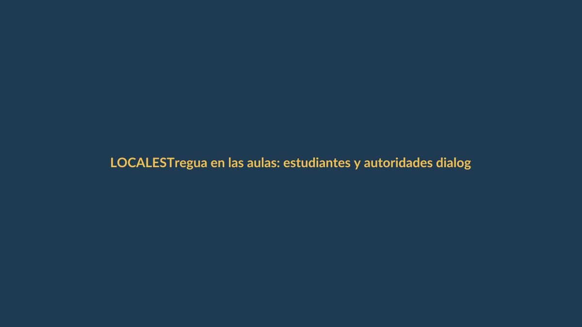 Tregua en las aulas: estudiantes y autoridades dialogan para frenar la violencia escolar