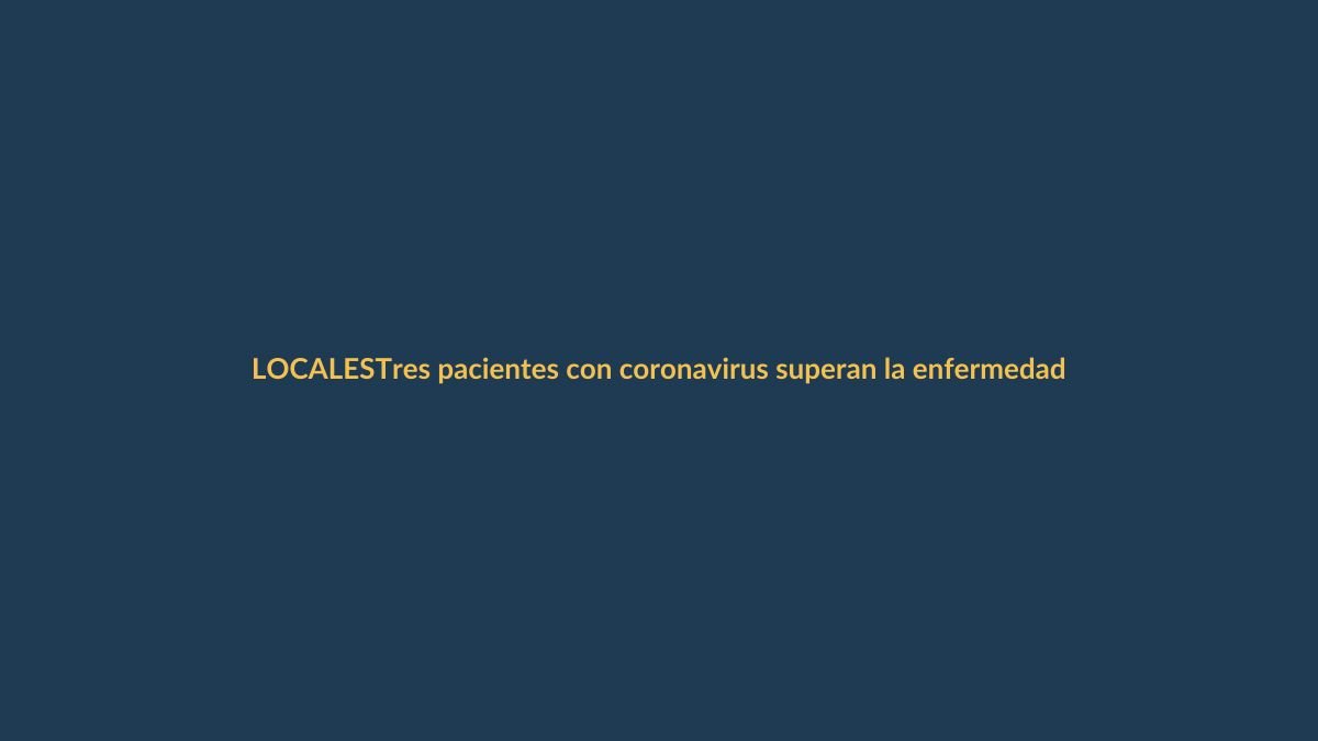 Tres pacientes con coronavirus superan la enfermedad y son dados de alta en Loja