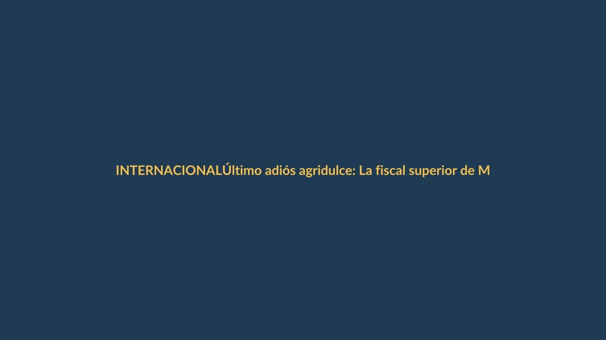 Último adiós agridulce: La fiscal superior de Madrid deja el cargo entre divisiones