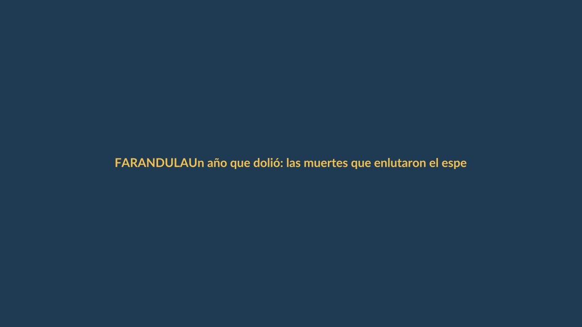 Un año que dolió: las muertes que enlutaron el espectáculo ecuatoriano en 2025