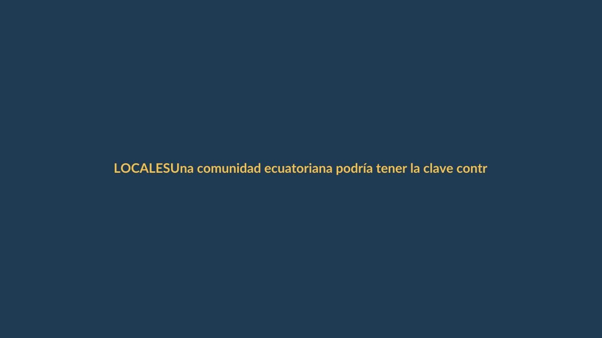 Una comunidad ecuatoriana podría tener la clave contra el cáncer