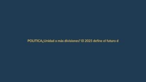 ¿Unidad o más divisiones? El 2025 define el futuro de Ecuador