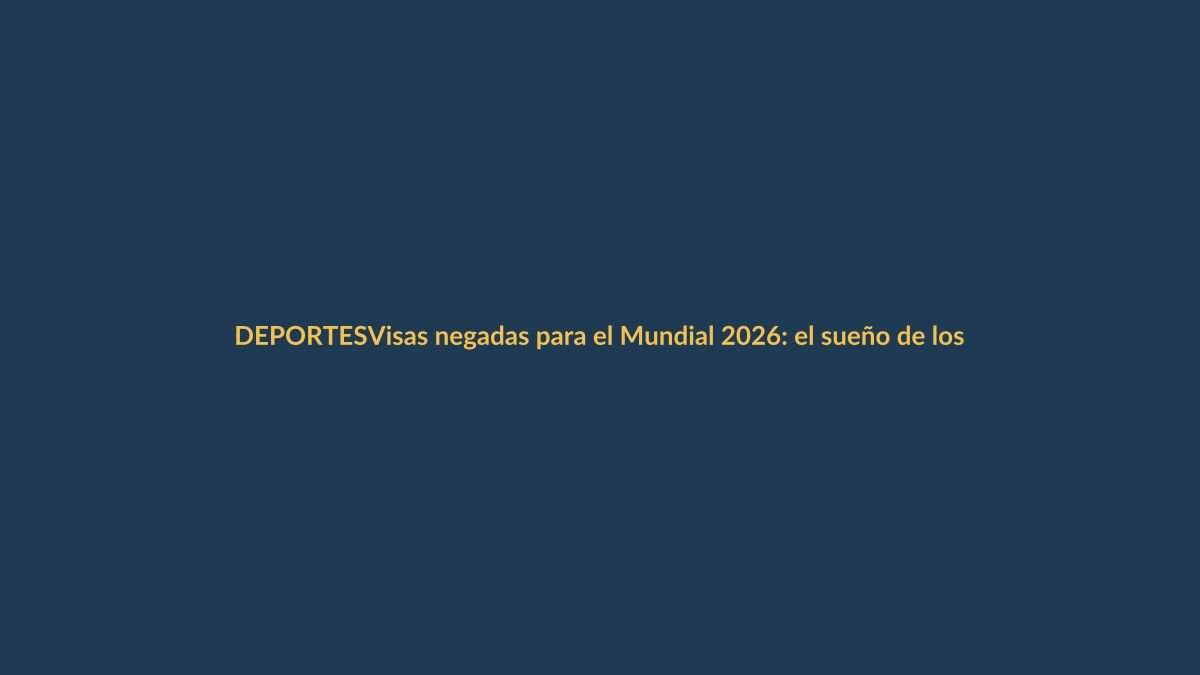 Visas negadas para el Mundial 2026: el sueño de los hinchas ecuatorianos se desvanece
