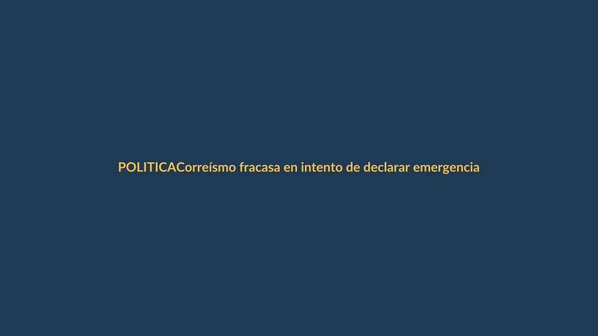 Correísmo fracasa en intento de declarar emergencia en salud; Asamblea exige a Noboa garantizar servicios