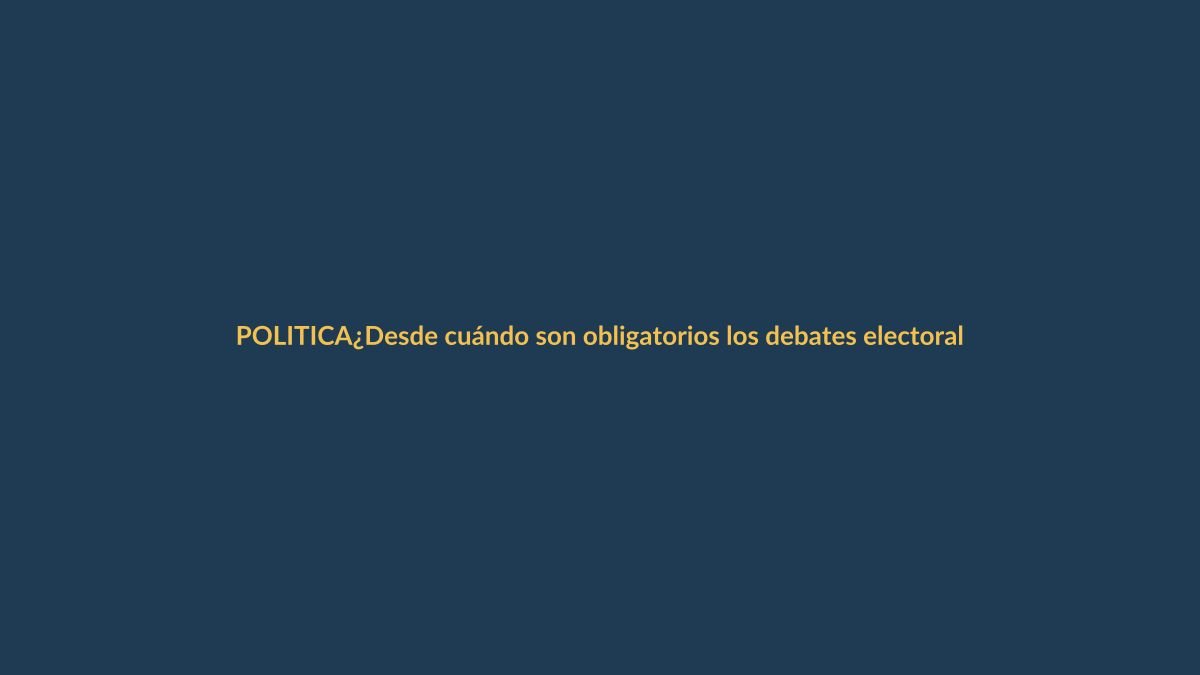 ¿Desde cuándo son obligatorios los debates electorales en Ecuador?