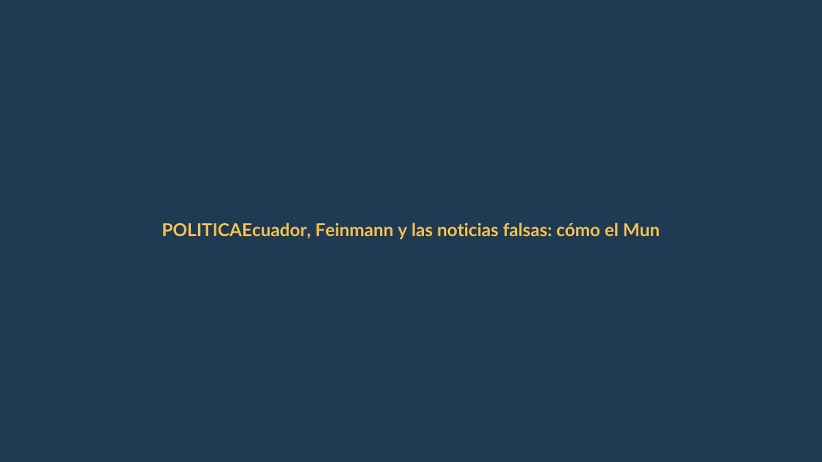 Ecuador, Feinmann y las noticias falsas: cómo el Mundial nos dejó una lección
