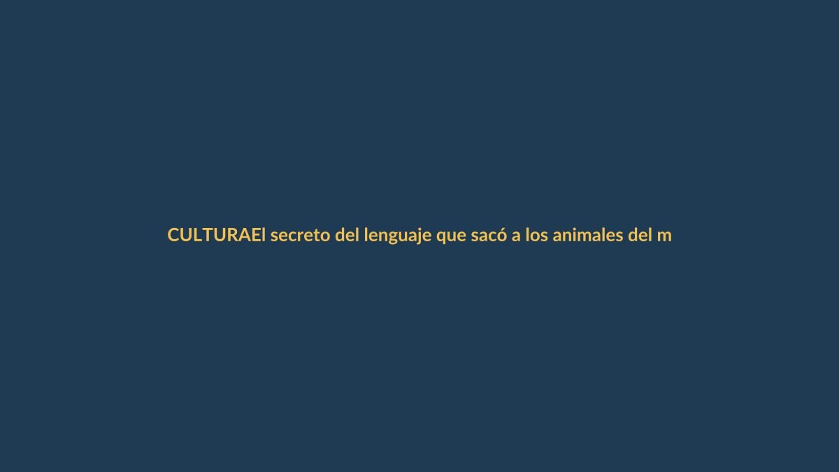 El secreto del lenguaje que sacó a los animales del mar