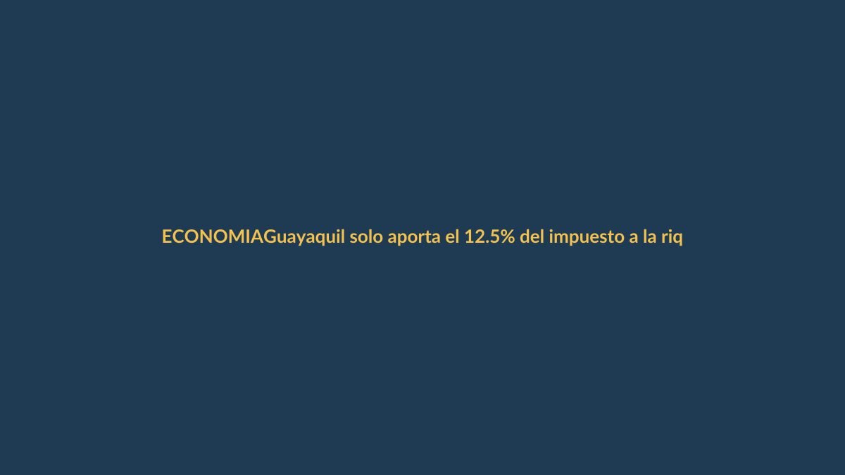 Guayaquil solo aporta el 12.5% del impuesto a la riqueza: ¿qué pasa en el resto del país?