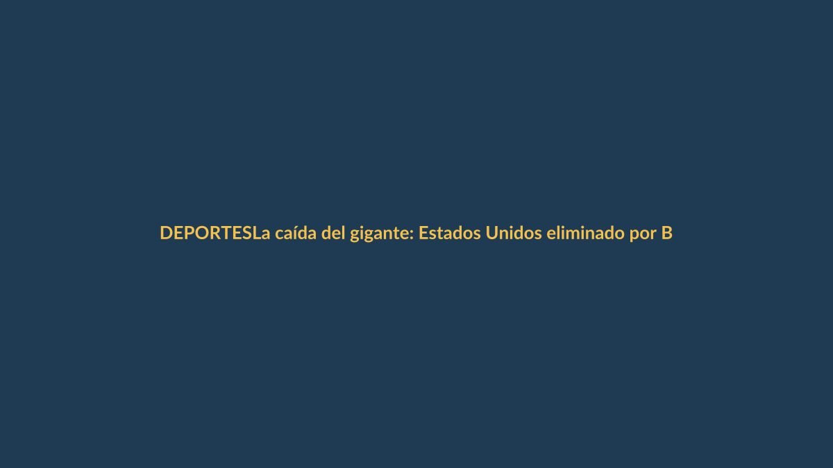 La caída del gigante: Estados Unidos eliminado por Bélgica en el Mundial, y ni Trump pudo evitarlo