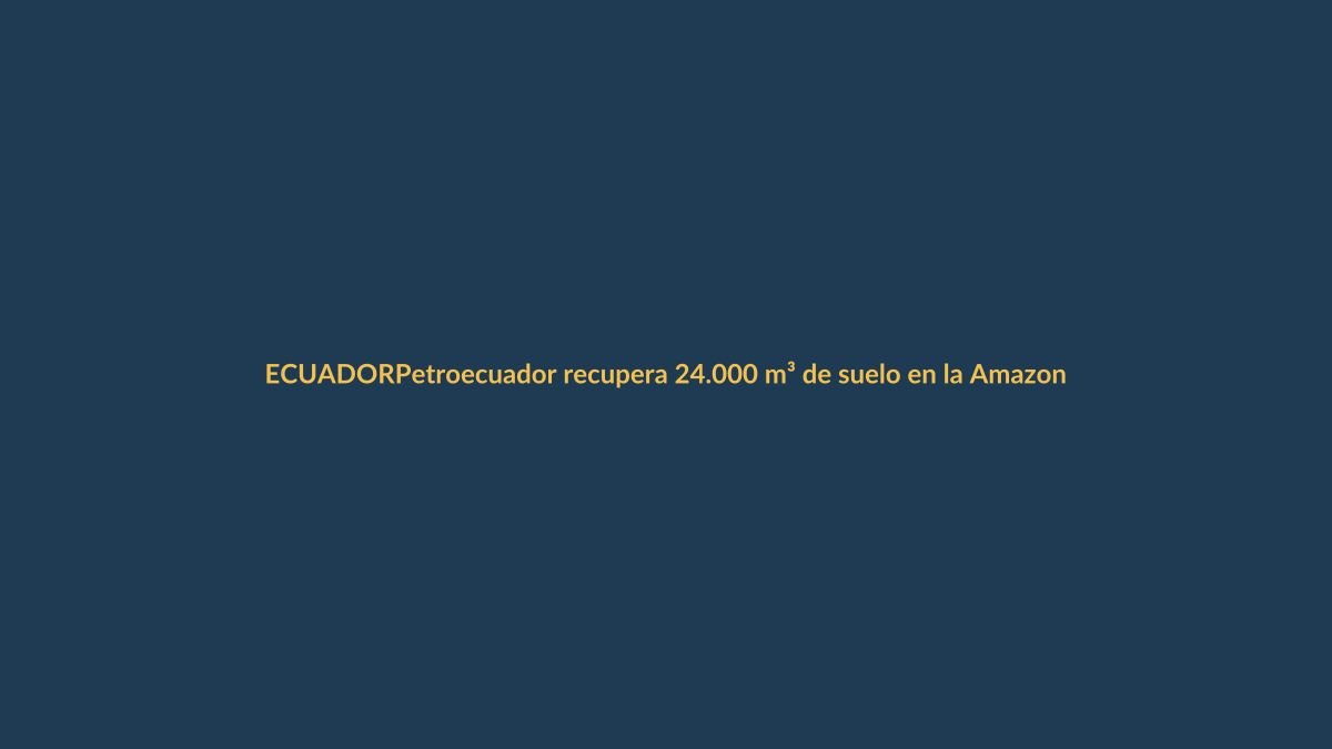 Petroecuador recupera 24.000 m³ de suelo en la Amazonía: ¿qué impacto tiene en Loja?