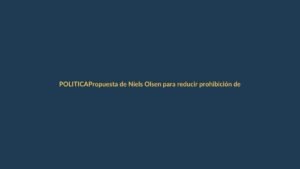 Propuesta de Niels Olsen para reducir prohibición de alcohol en elecciones avanza a trámite urgente