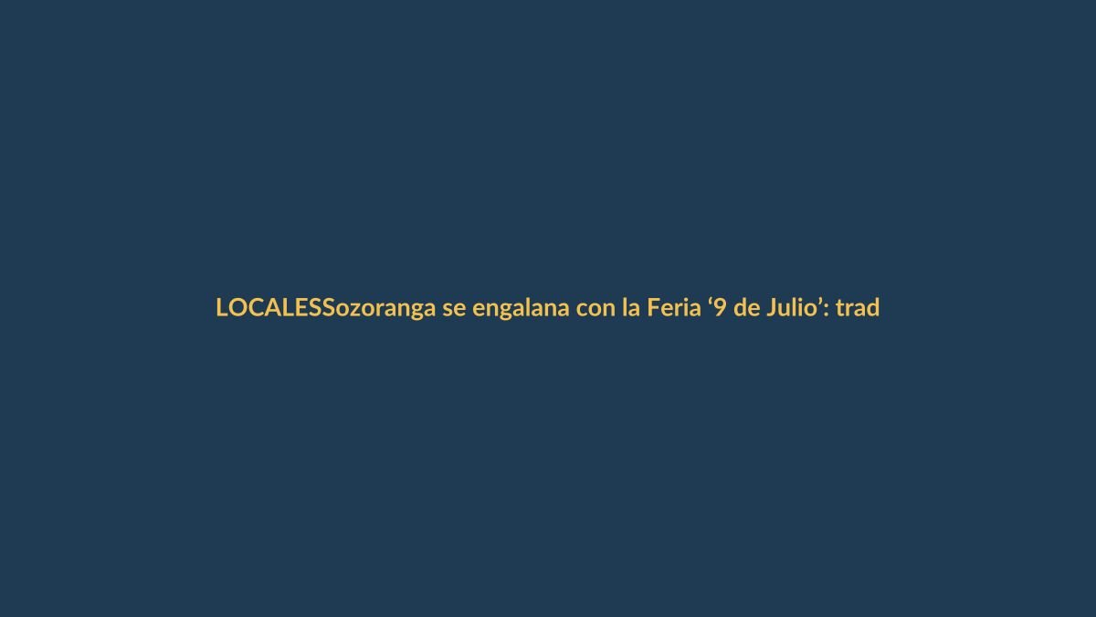 Sozoranga se engalana con la Feria ‘9 de Julio’: tradición, comercio y comunidad