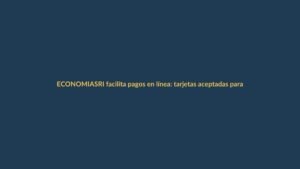 SRI facilita pagos en línea: tarjetas aceptadas para declaraciones y trámites