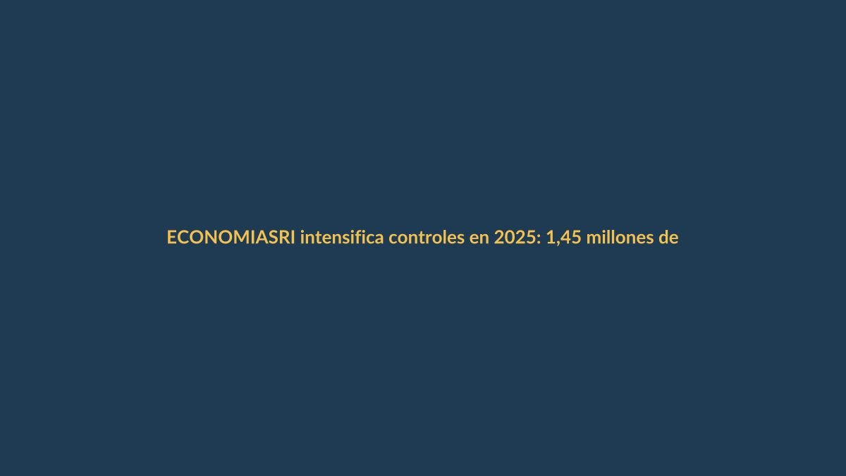 SRI intensifica controles en 2025: 1,45 millones de contribuyentes ya fueron fiscalizados en 2024